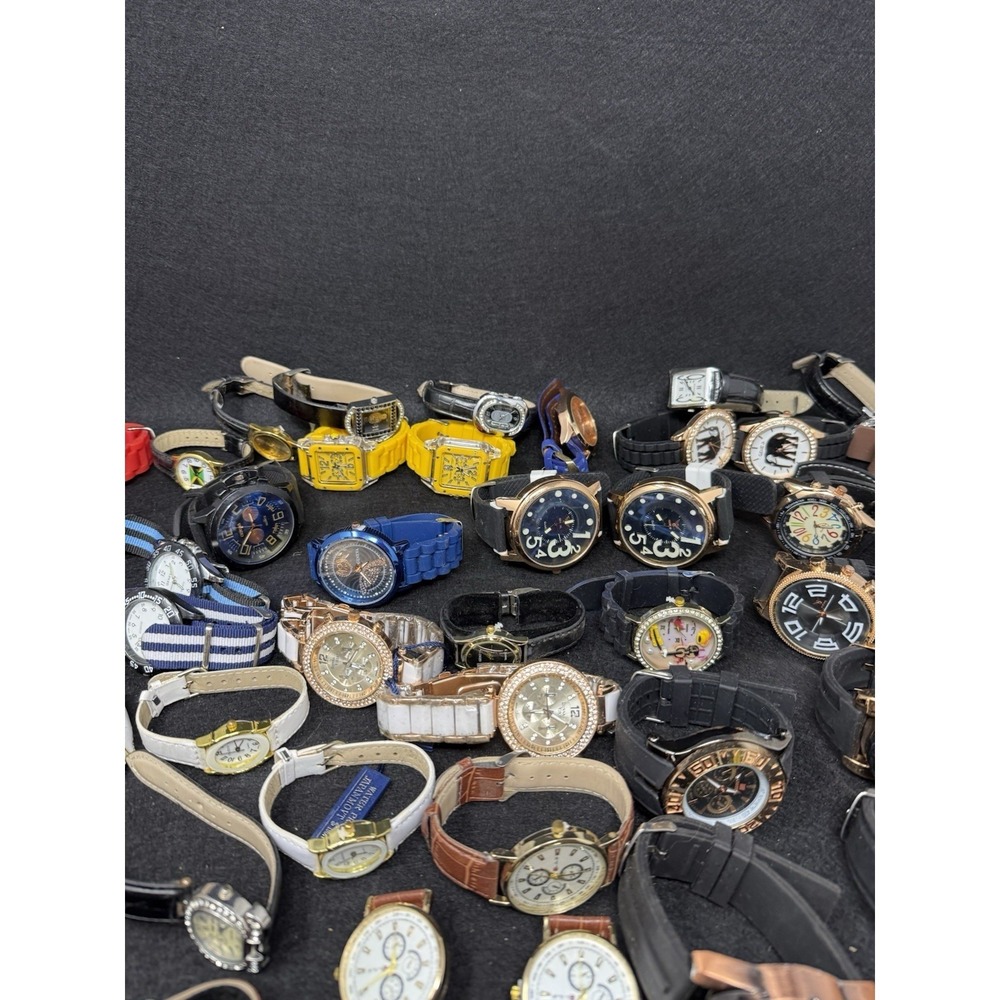 Huge Geneva Donna Vivi Fashion Watch Lot 60+ Men's Women's Wristwatches - Picture 4 of 13